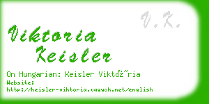 viktoria keisler business card